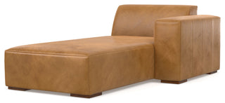 Rex Right Chaise Sofa Module in Genuine Leather
