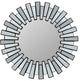 25.5" Aztec Inspired Black Decorative Round Wall Mirror