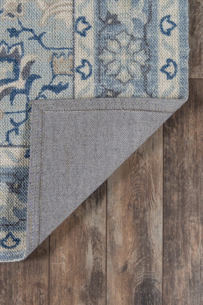 Momeni Anatolia Wool Blend Blue Area Rug 9'9" X 12'6