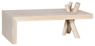 Branch Waterfall Coffee Table, Bleached