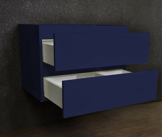 Salt 18Dx24" Floating Bathroom Vanity, Navy, Cabinet Only