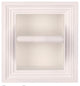 Tampa Recessed Solid Wood Toilet Paper Holder 7 x 8.5, White Enamel