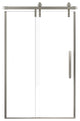47-in to 48-in x 76-in Frameless Sliding Shower Door, Brushed Nickel
