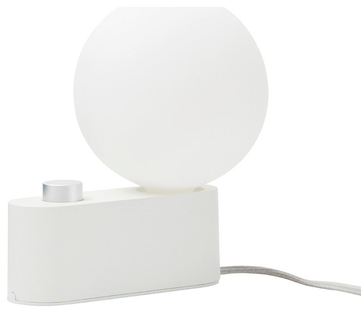 Alumina Table Lamp Chalk With Sphere IV