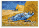 Break Time Yellow Blue Van Gogh Classical Painting, 10"x15"
