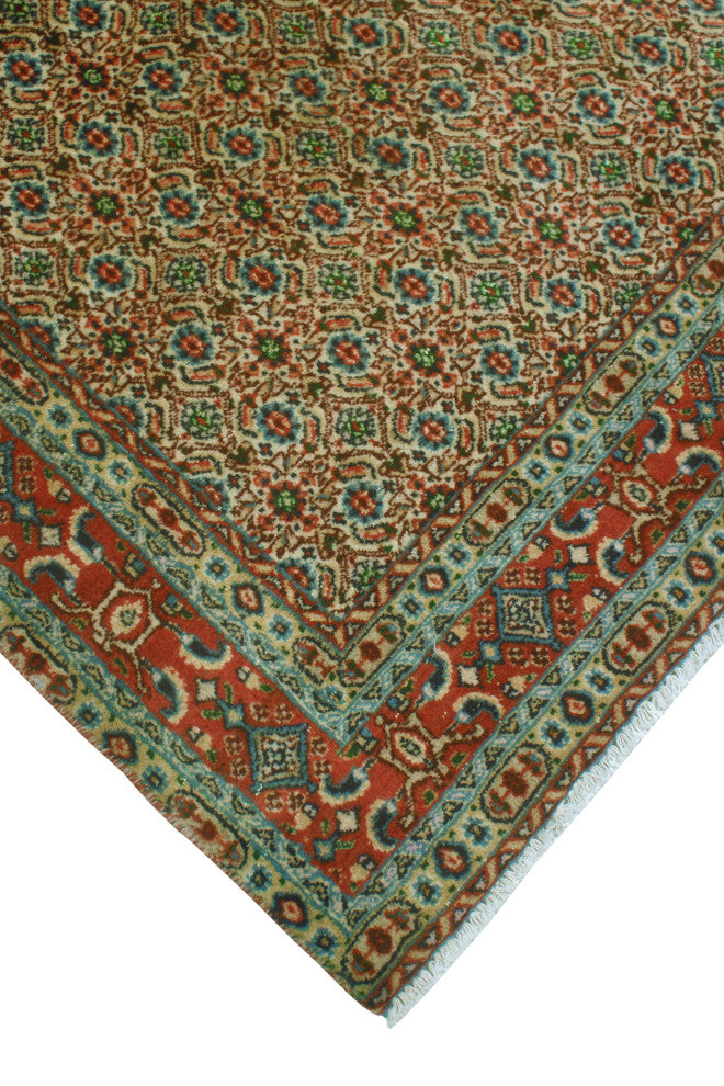 Fine Vintage Distressed Layken Rust/Beige Rug, 3'0 x 4'11
