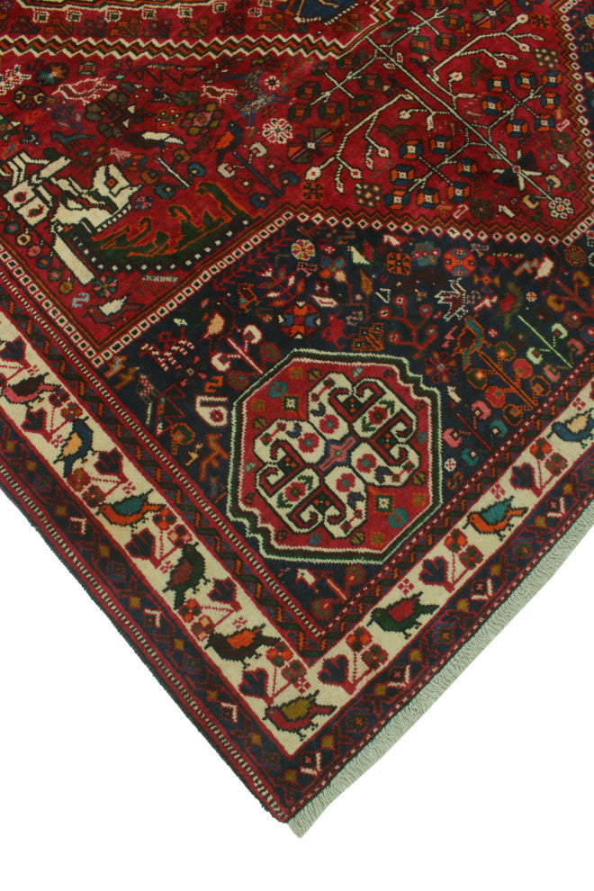 Fine Vintage Distressed Ronin Red Rug