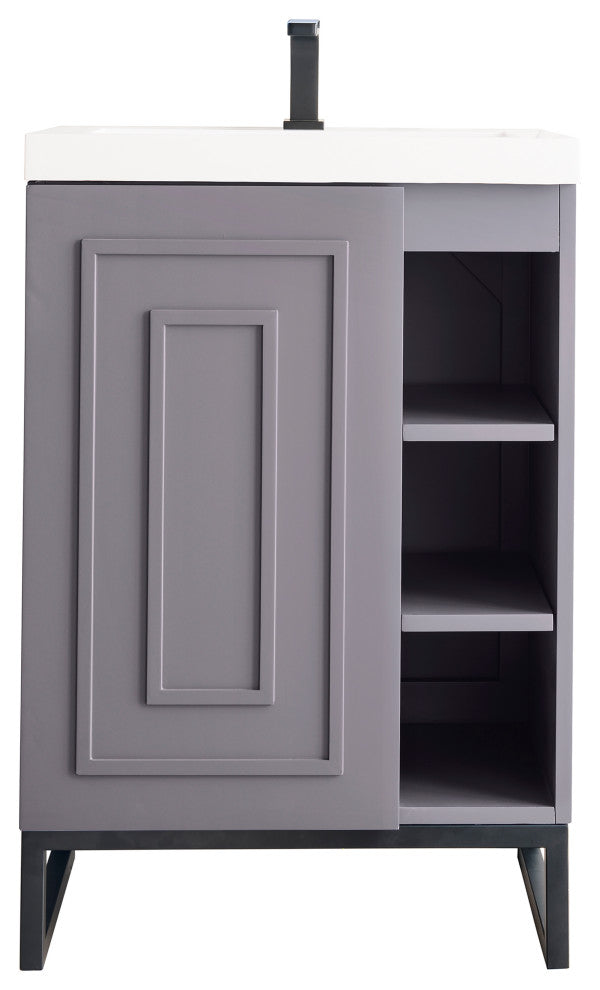 Alicante 24" MC Acacia Vanity, Black