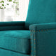 Armchair Accent Chair, Fabric, Teal Blue, Modern, Living Lounge Hospitality