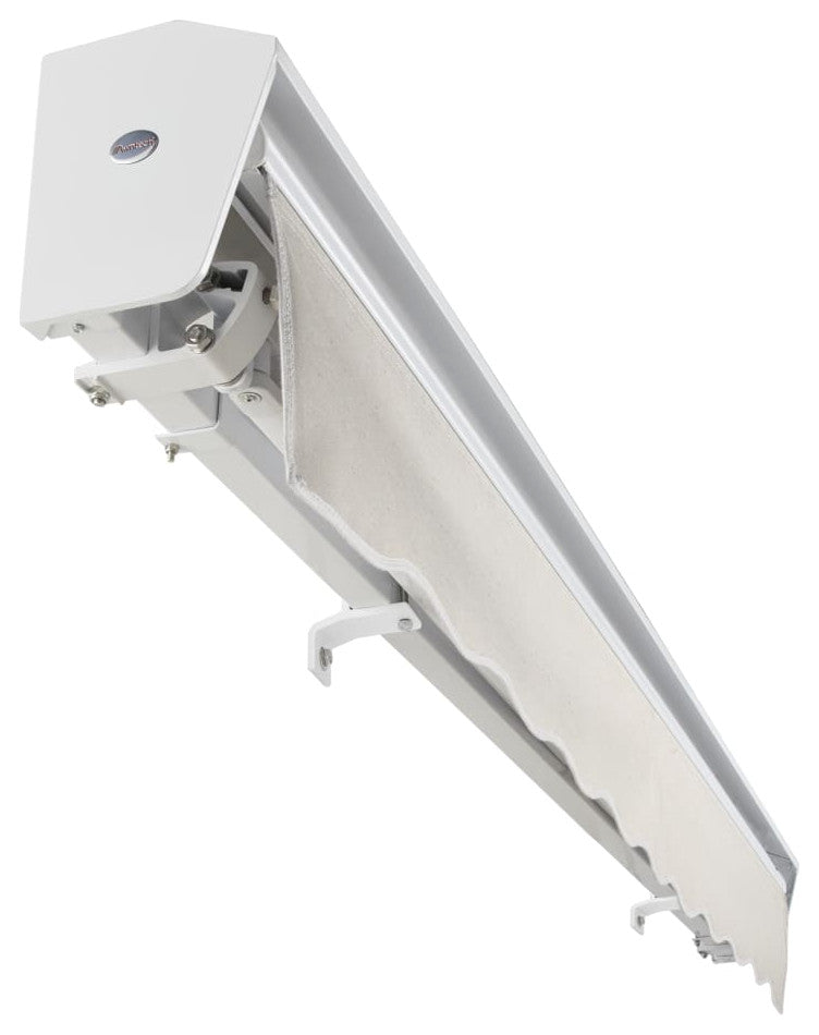 Awntech 14'x10' Destin Right Motor Acrylic Retractable Awning, Oatmeal