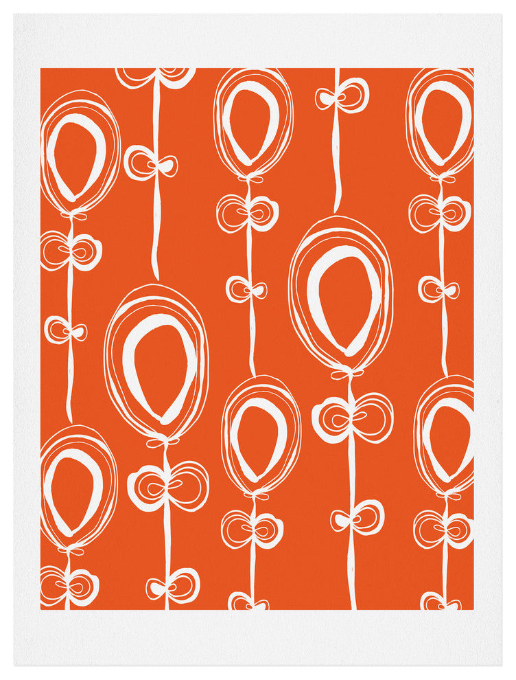 Deny Designs Rachael Taylor Contemporary Orange Art Print