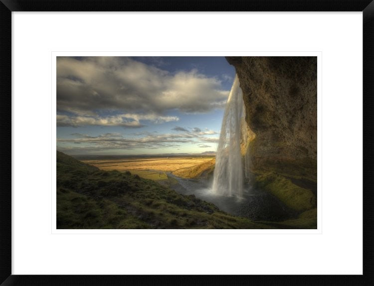 "Seljalandsfoss" Framed Digital Print by Max Witjes, 26"x20"