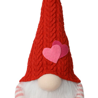 28.25'' Fabric Valentine's Gnome Shelf Sitter With Dangling Legs