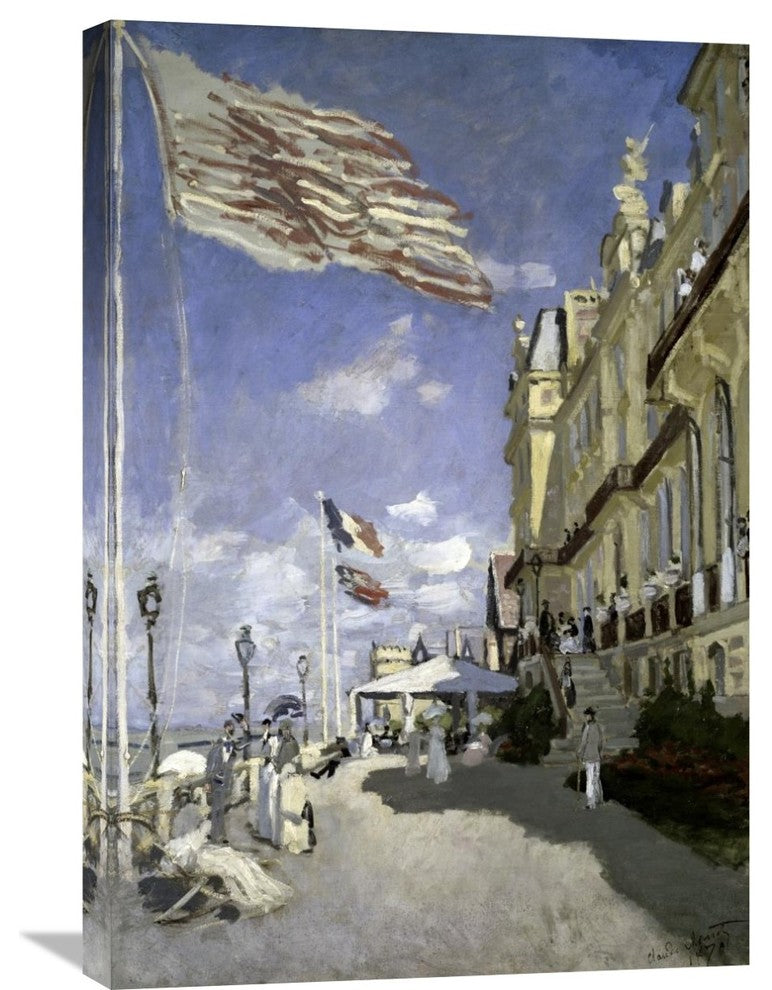 "Hotel des roches noires, Trouville, 1870" Artwork, 20"x30"