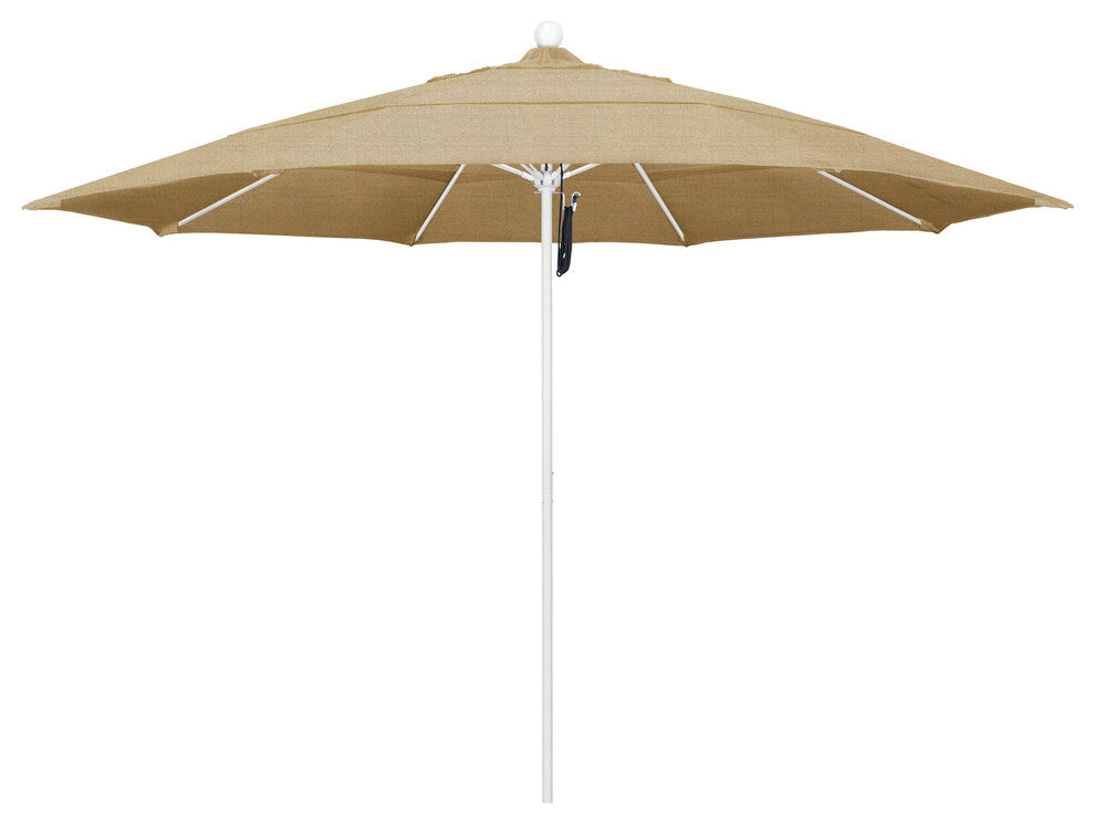 Fiberglass Umbrella White, Linen Sesame