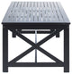GDF Studio Newman Indoor Farmhouse Finished Acacia Wood Coffee Table, Black