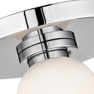 Taft 1-Light Wall Sconce With Opal Matte Shade, Finish: Polished Chrome