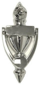 Nuk3y 4" High Knocker With 160 Degree UL Viewer, Chrome