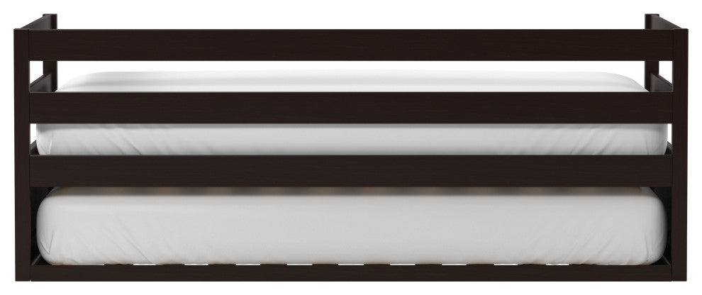 Hillsdale Kids and Teen Caspian Twin Daybed With Trundle, Chocolate
