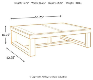 Signature Design by Ashley Watson Coffee Table in Dark Brown
