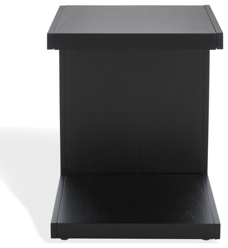 Safavieh Couture Tawney "C" Wood Accent Table, Black
