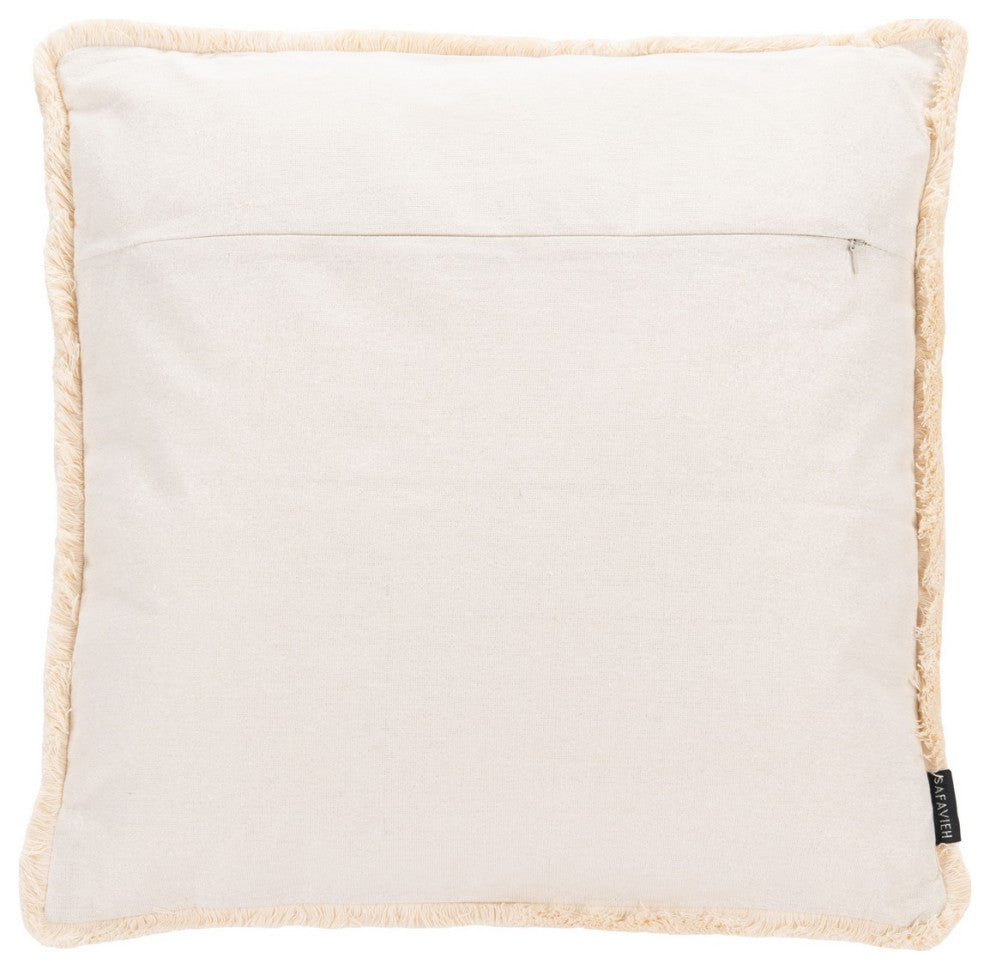 Safavieh Rinley Pillow Grey/White 18" X 18"