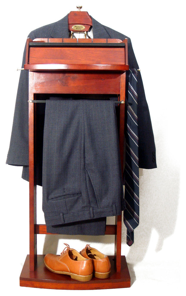 Proman Products Excalibur Valet, Dark Cherry