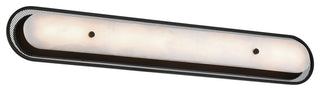 Tramore, Wall Sconce, 38", Matte Black, Alabaster