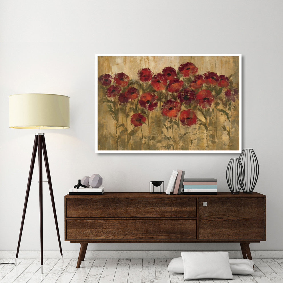 "Sunshine Florals" Digital Paper Print by Silvia Vassileva, 62"x42"