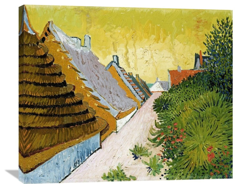 "Farmhouses at Saintes-Maries" Artwork, 36" x 30"