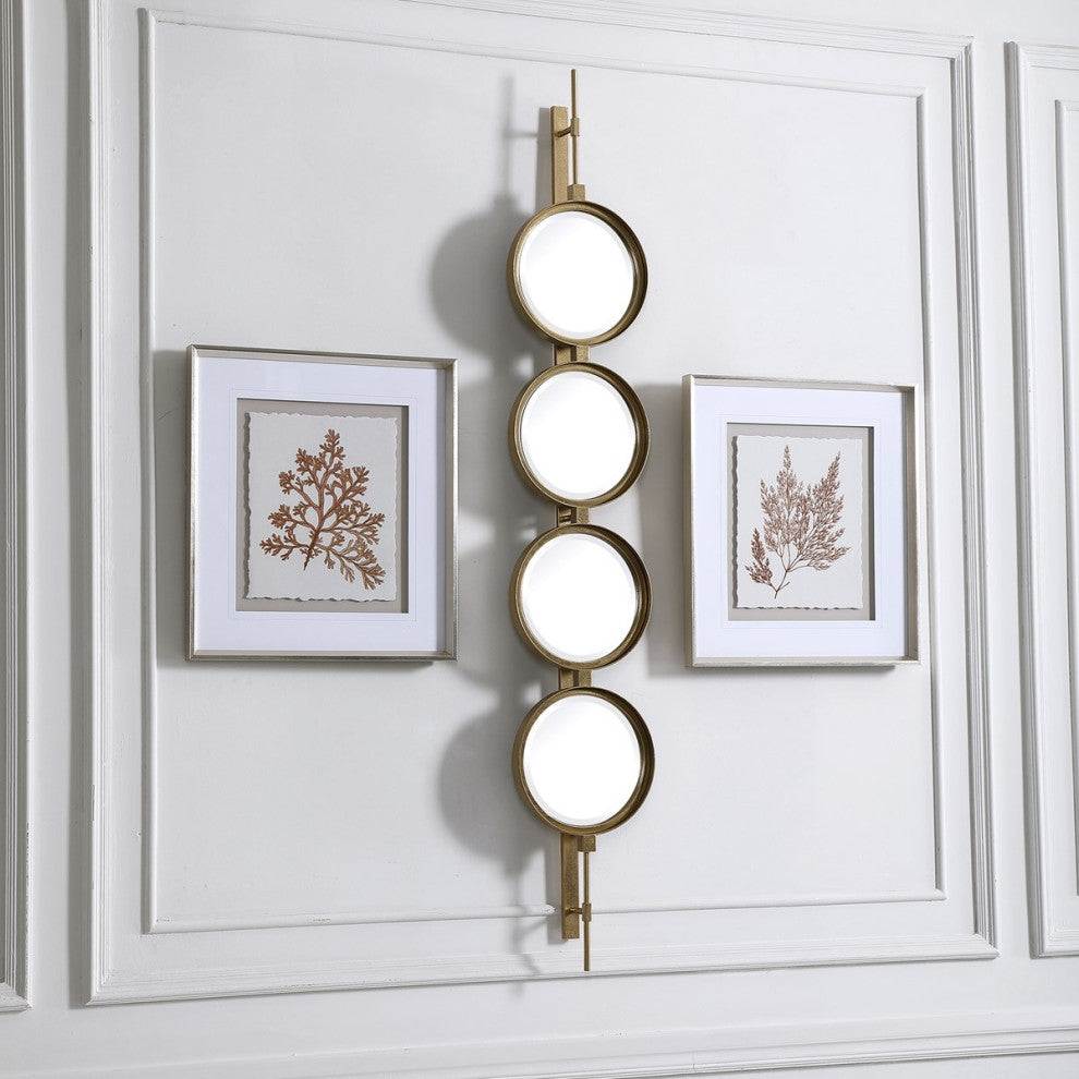 Uttermost Button Gold Mirror 09666