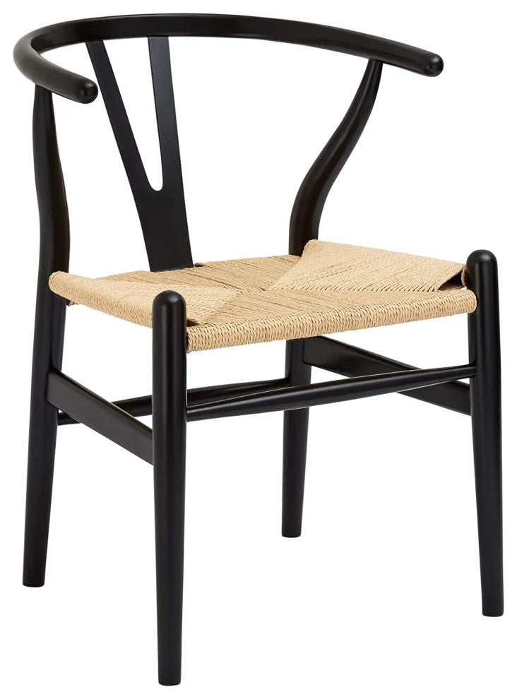 Wood Chair Black, Set of 2