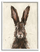 Brown European Rabbit Hare Portrait Painting, 11 x 14