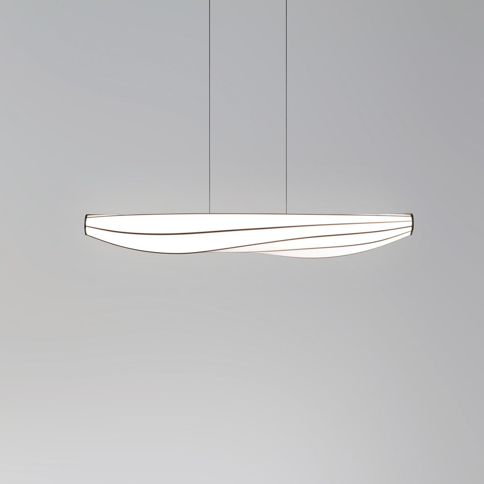 Lenis LED Linear Pendant, Walnut, 3500k - 277v