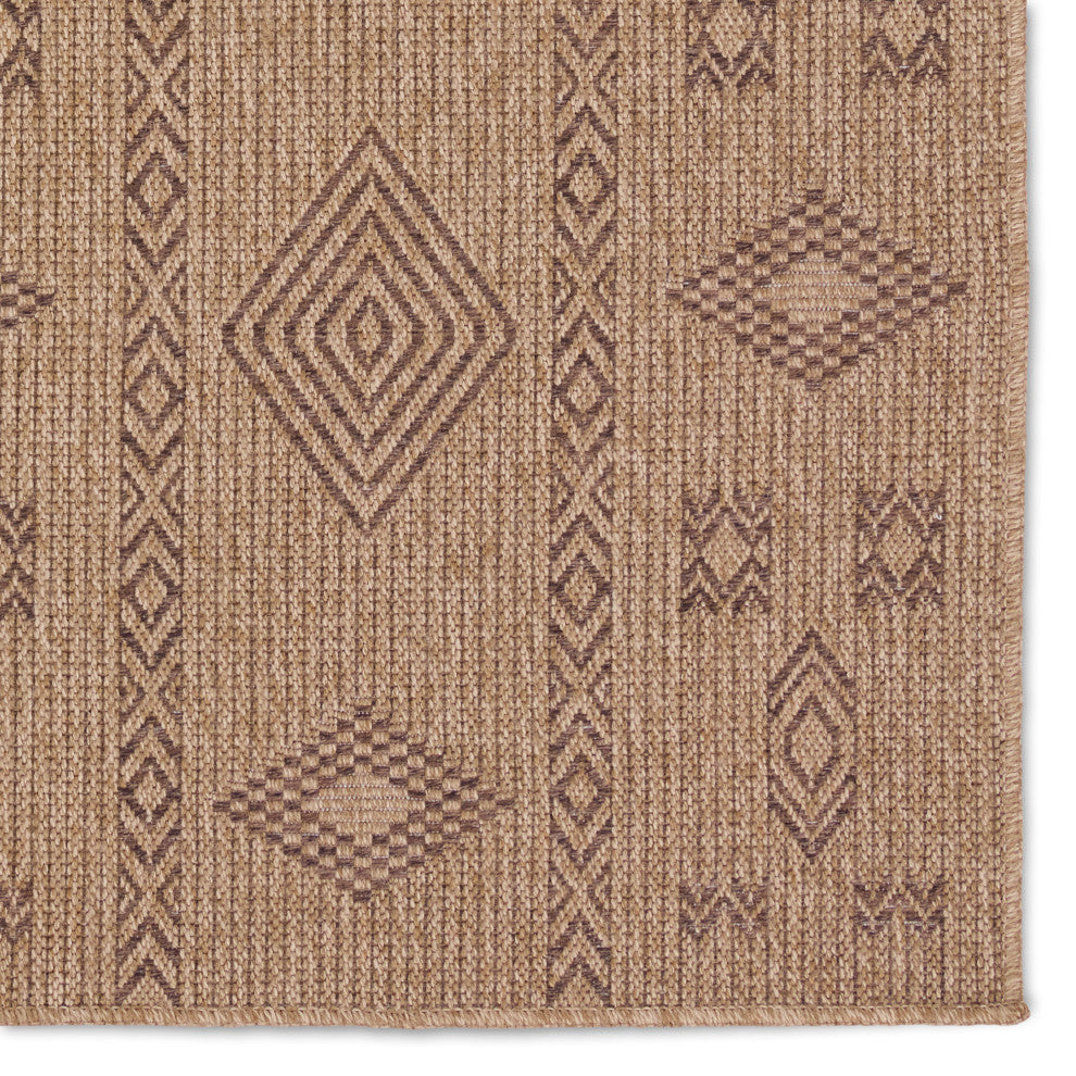 Vibe Sahel Indoor/Outdoor Tribal Brown Area Rug 4'X6'
