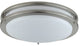 E26 Socket Ceiling Fixture, Brushed Steel Finish