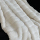 Plutus Off White Soft Snow Faux Fur Luxury Throw Blanket, Throw 60"W x 96"L