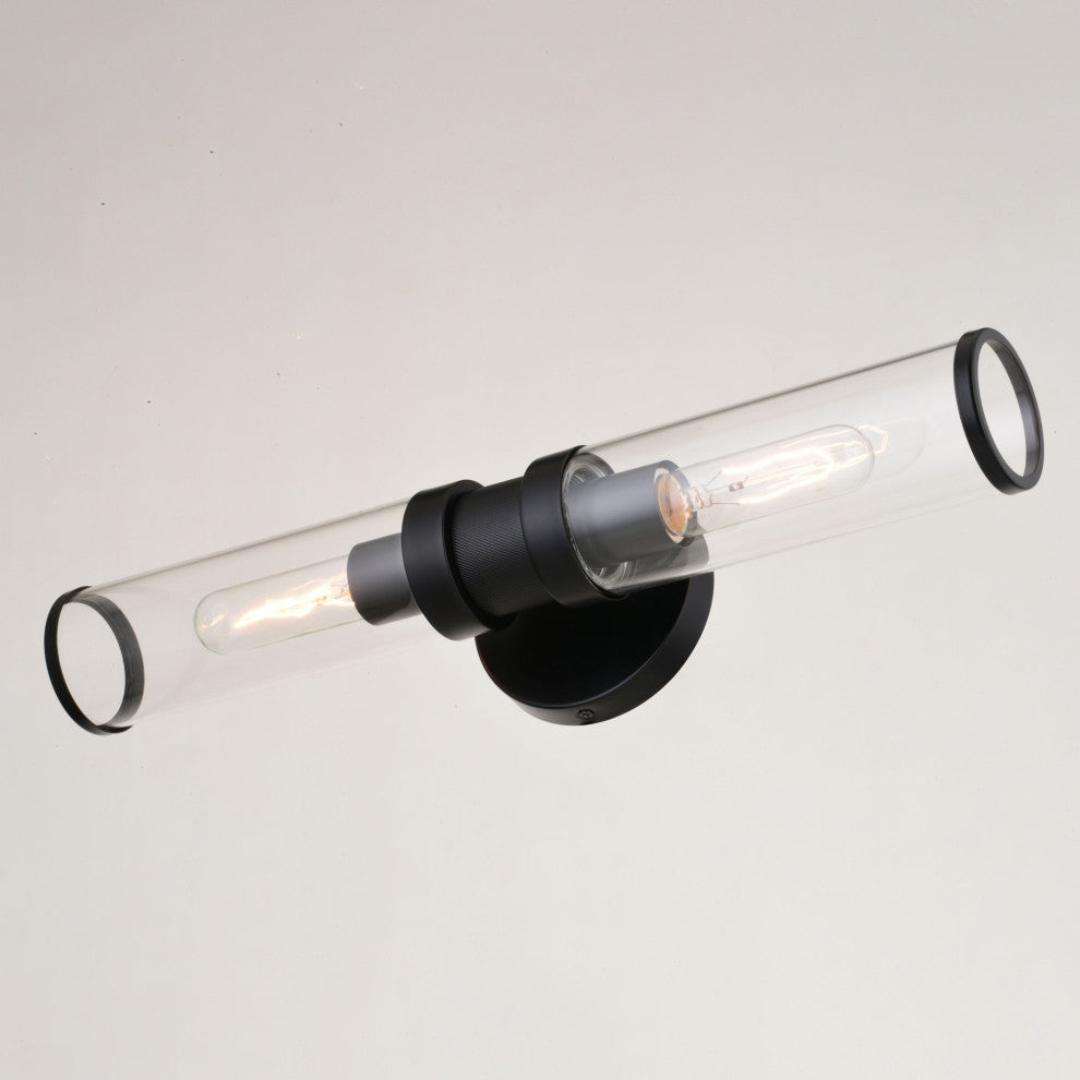 Vaxcel Lighting W0389 Levitt 2 Light 19"W Bath Bar - Black