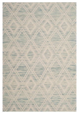 Safavieh Marbella Mrb312B Geometric Rug, Light Blue/Ivory, 4'x6'