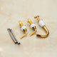 Fontana Dual Handle Bath Faucet - Chrome and Gold Finish
