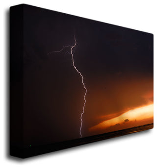 'Lightning Sunset I' Canvas Art by Kurt Shaffer