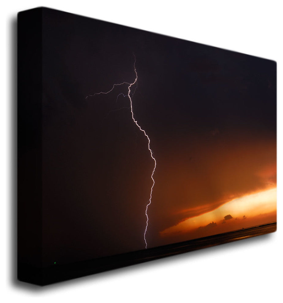 'Lightning Sunset I' Canvas Art by Kurt Shaffer