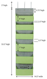 6 Pocket Over the Door Pocket Organizer
