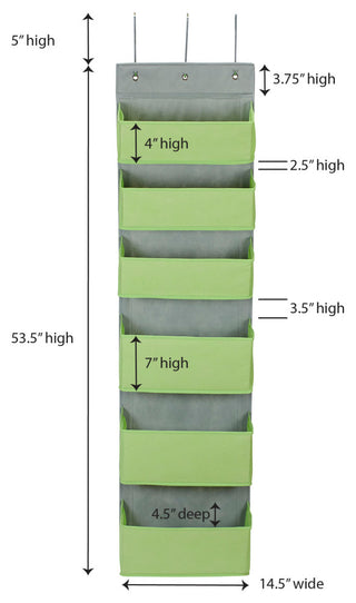 6 Pocket Over the Door Pocket Organizer