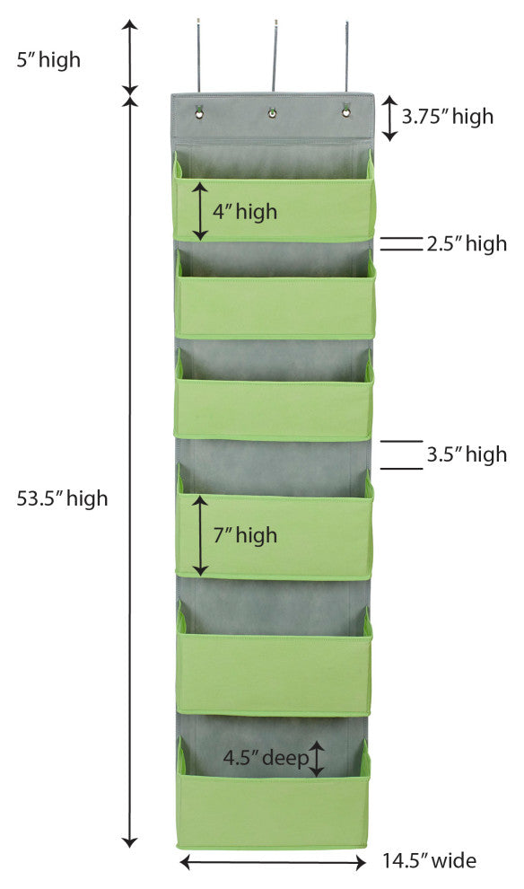 6 Pocket Over the Door Pocket Organizer