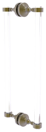 Pacific Grove 18" Back to Back Shower Door Pull, Antique Brass