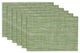 DII Fig Green PVC Tweed Placemat, Set of 6