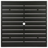 Slat 42" Square Top With Hole, Smooth White