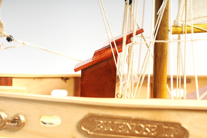 Bluenose II Painted L Wooden model sailing boat