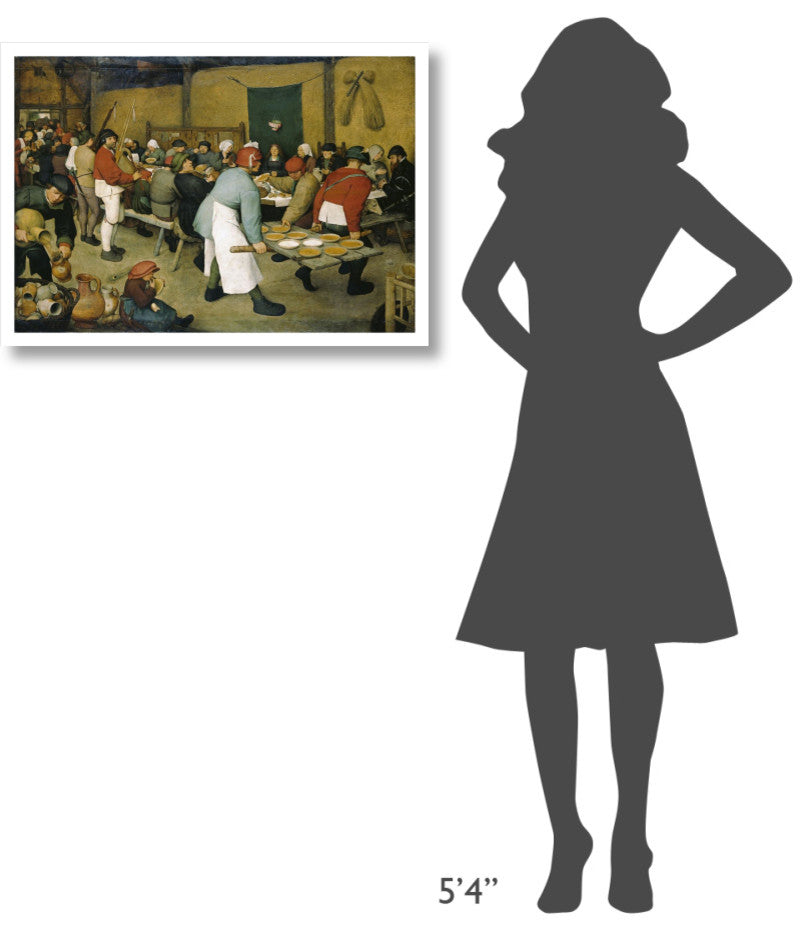 "The Peasants' Wedding" Digital Paper Print by Pieter Bruegel the Elder, 32"x23"